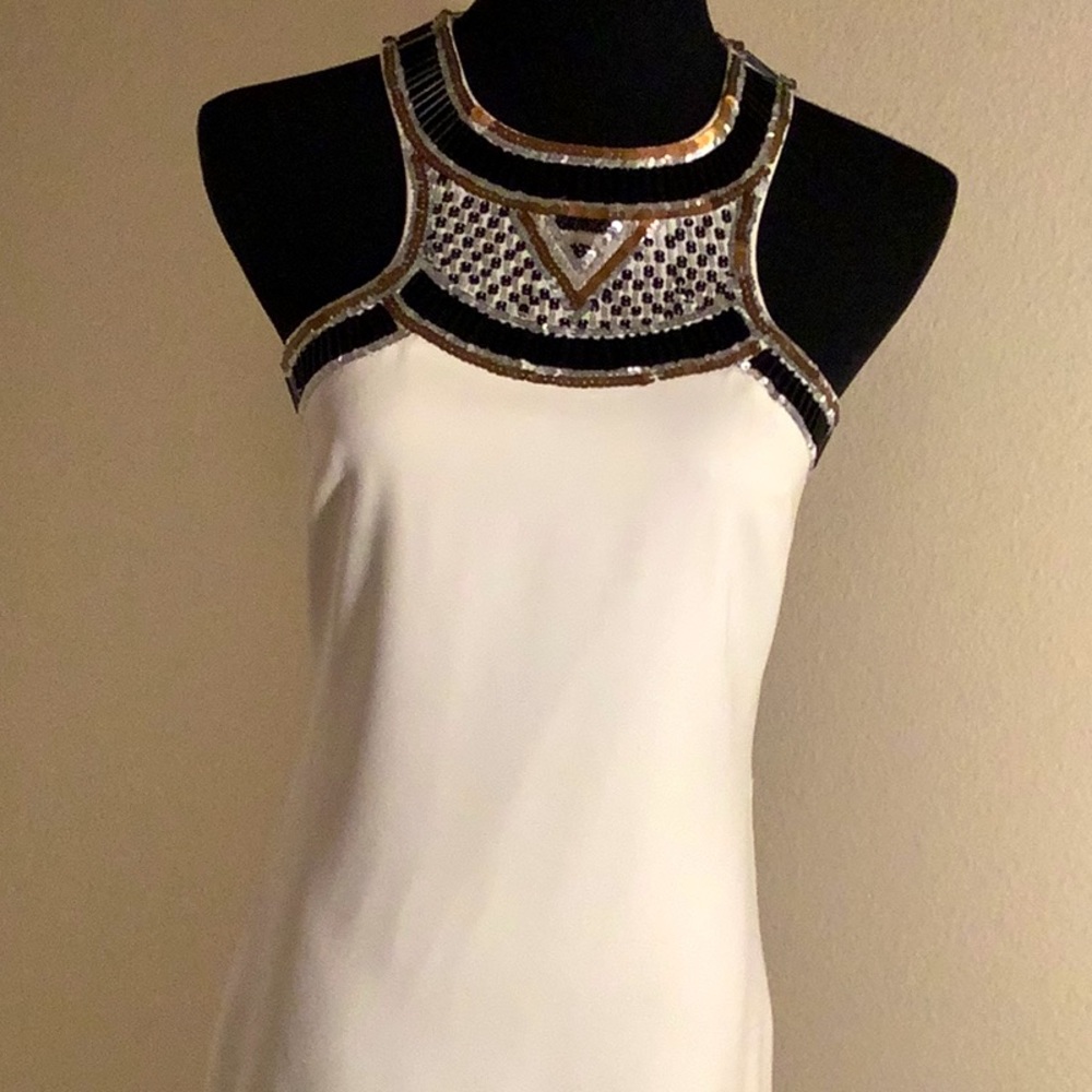 Bebe - Mini White Sheath Dress, size XS